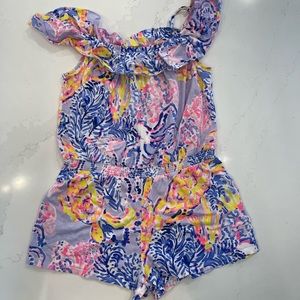 Lilly Pulitzer off shoulder romper - sz XL (12/14)